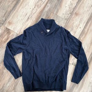 Men's Classic Navy High Neck Sweater